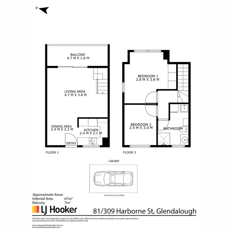Floorplan of Homely unit listing, 81/309 Harborne Street, Glendalough WA 6016
