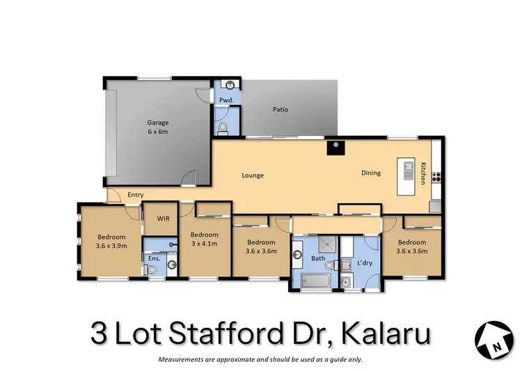 Floorplan of Homely house listing, 3 Lot Stafford Drive, Kalaru NSW 2550