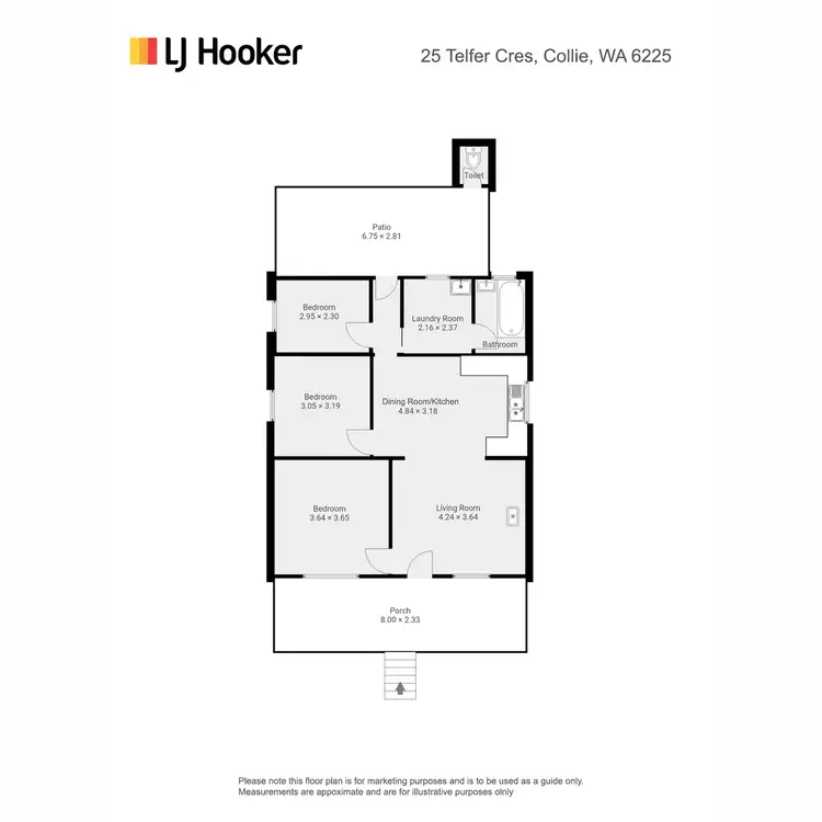 Floorplan of Homely house listing, 35 Telfer Crescent, Collie WA 6225