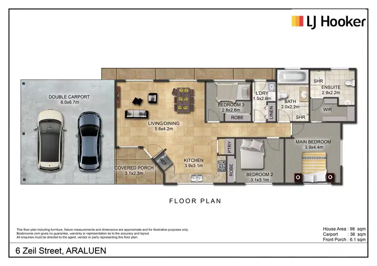 Floorplan of Homely house listing, 6 Zeil Street, Araluen NT 870