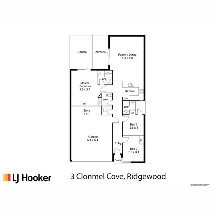 Floorplan of Homely house listing, 3 Clonmel Cove, Ridgewood WA 6030