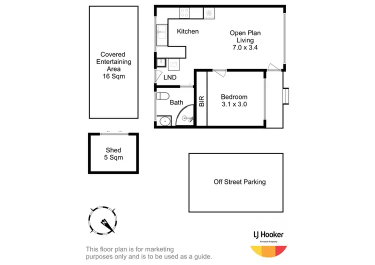 Floorplan of Homely unit listing, Unit 5/35A Barossa Road, Glenorchy TAS 7010