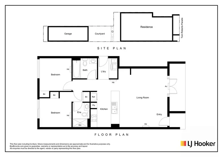 Floorplan of Homely townhouse listing, 1/17 Tom Roberts Parade, Point Cook VIC 3030