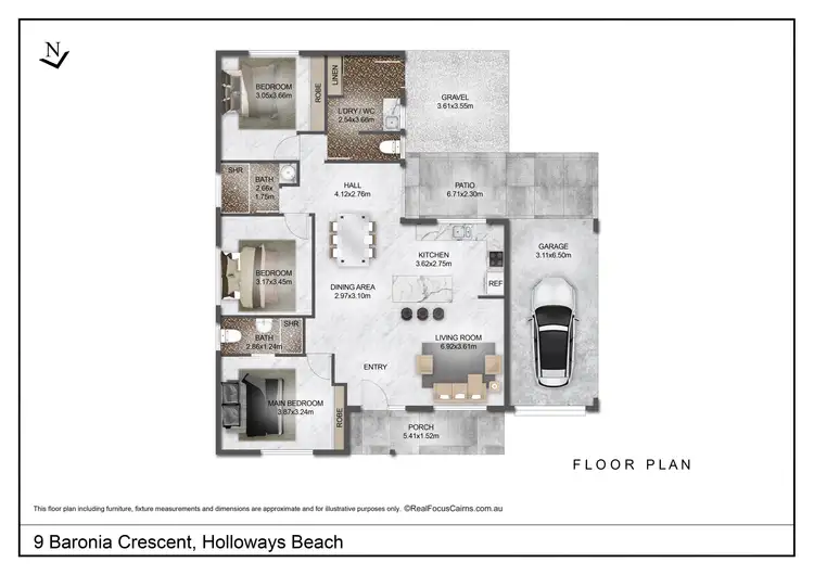 Floorplan of Homely house listing, 9 Baronia Crescent, Holloways Beach QLD 4878
