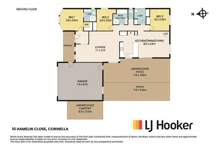 Floorplan of Homely house listing, 10 Hamelin Close, Corinella VIC 3984