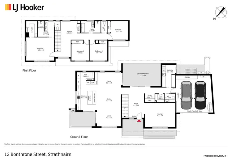 Floorplan of Homely house listing, 12 Bonthrone Street, Strathnairn ACT 2615