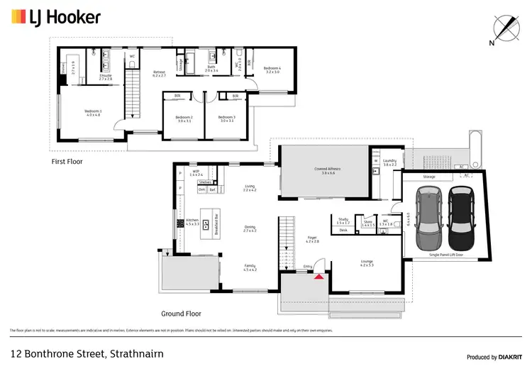 Floorplan of Homely house listing, 12 Bonthrone Street, Strathnairn ACT 2615