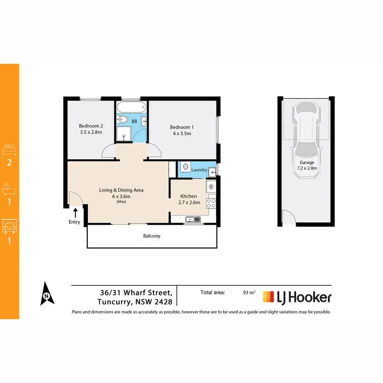 Floorplan of Homely unit listing, 36/31 Wharf Street, Tuncurry NSW 2428