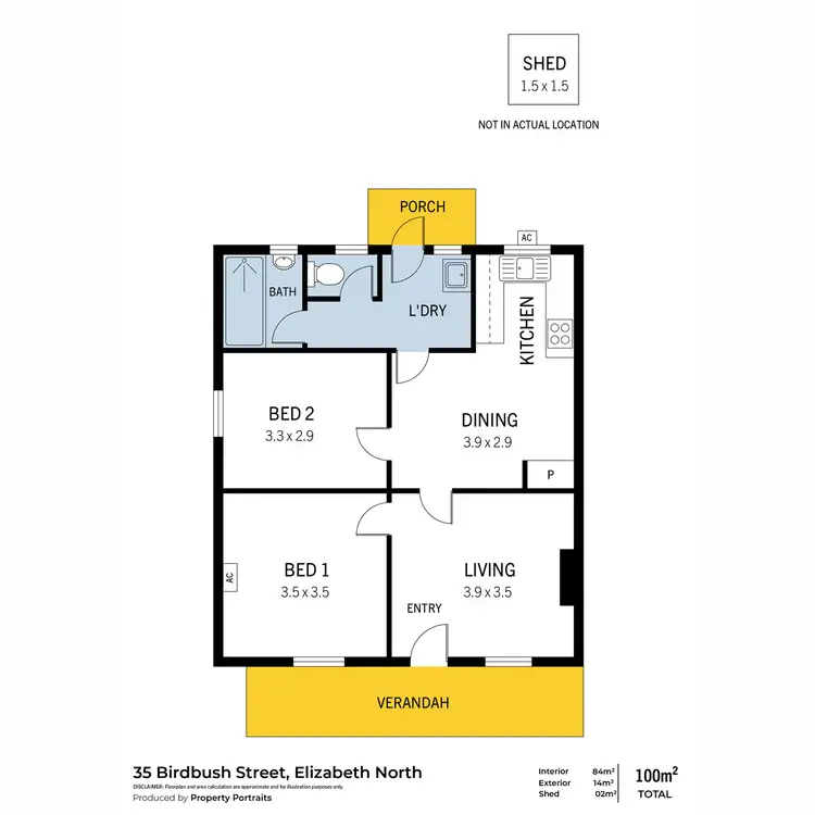 Floorplan of Homely house listing, 35 Birdbush Street, Elizabeth North SA 5113