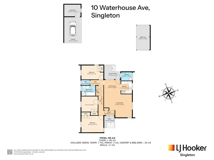Floorplan of Homely house listing, 10 Waterhouse Avenue, Singleton NSW 2330
