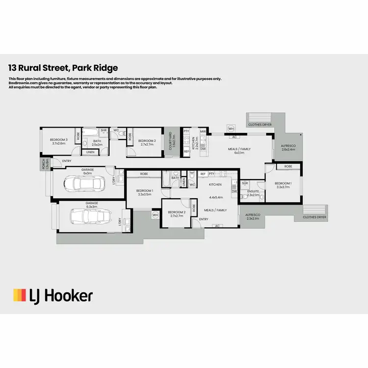 Floorplan of Homely house listing, 13 Rural Street, Park Ridge QLD 4125