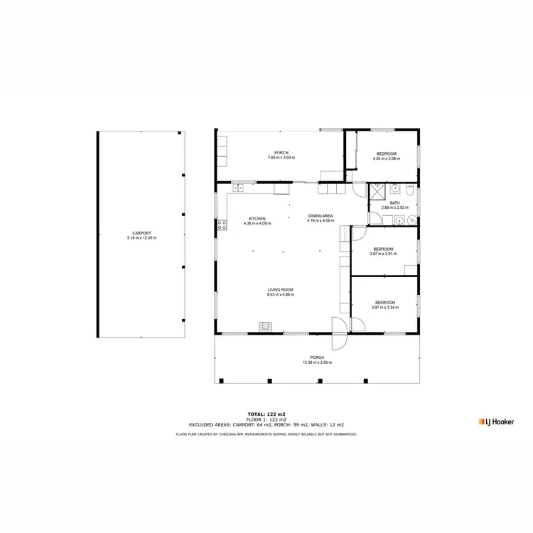 Floorplan of Homely rural property listing, 88 Anderson Road, Tolga QLD 4882