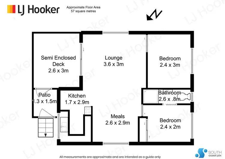 Floorplan of Homely house listing, 304/51 Beach Road, Batehaven NSW 2536