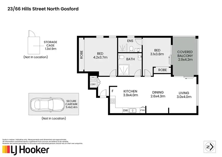 Floorplan of Homely unit listing, 23/66-70 Hills Street, North Gosford NSW 2250