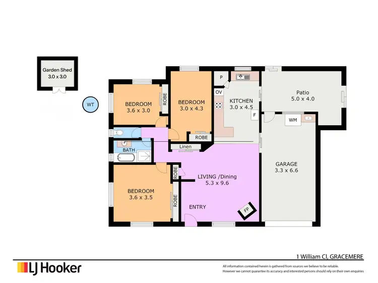 Floorplan of Homely house listing, 1 William Close, Gracemere QLD 4702