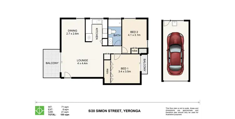 Floorplan of Homely unit listing, 5/20 Simon Stret, Yeronga QLD 4104