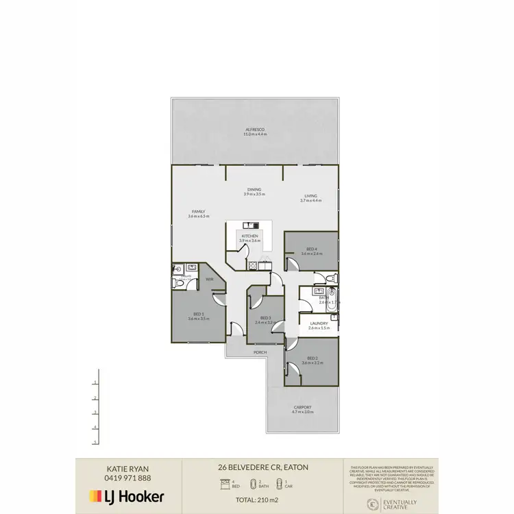 Floorplan of Homely house listing, 26 Belvedere Crescent, Eaton WA 6232
