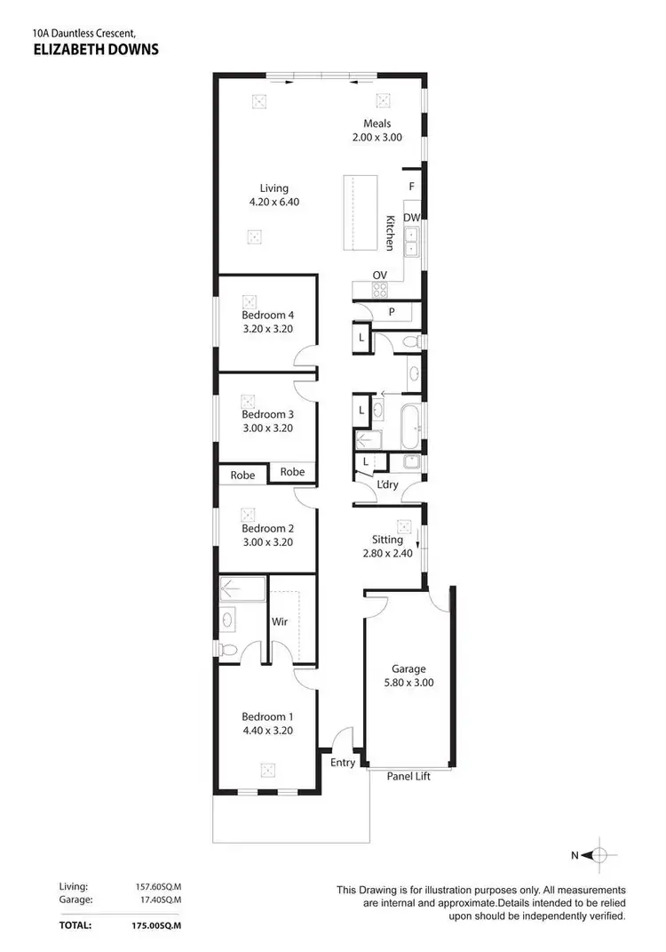 Floorplan of Homely house listing, 10A Dauntless Crescent, Elizabeth Downs SA 5113