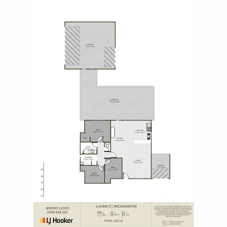 Floorplan of Homely house listing, 1 Karri Court, Broadwater WA 6280