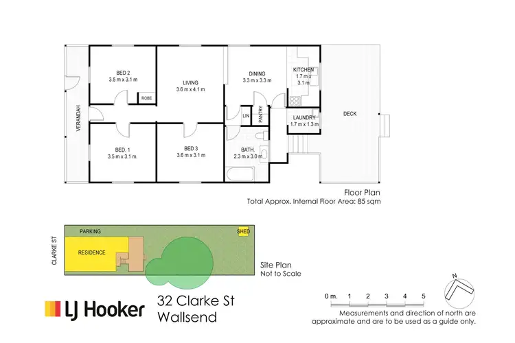Floorplan of Homely house listing, 32 Clarke Street, Wallsend NSW 2287