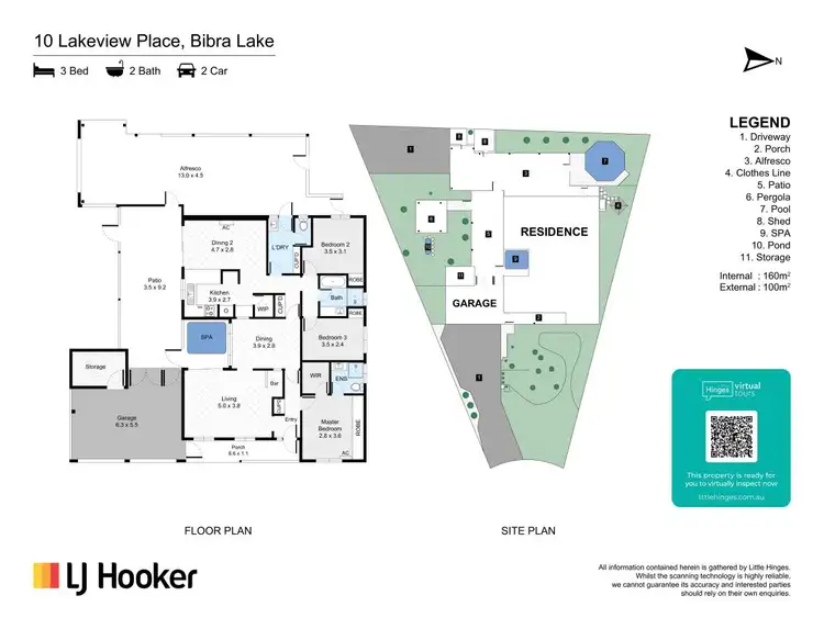 Floorplan of Homely house listing, 10 Lakeview Place, Bibra Lake WA 6163
