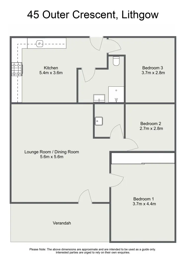 Floorplan of Homely house listing, 45 Outer Crescent, Lithgow NSW 2790