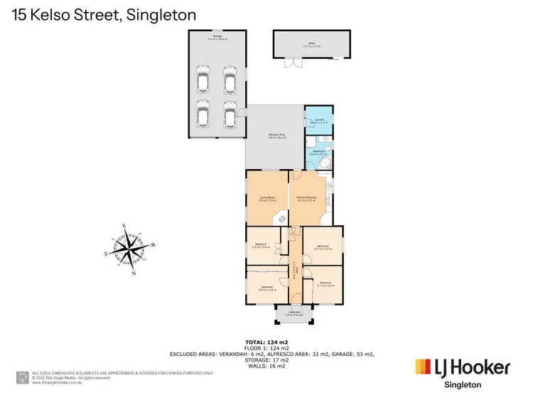 Floorplan of Homely house listing, 15 Kelso Street, Singleton NSW 2330