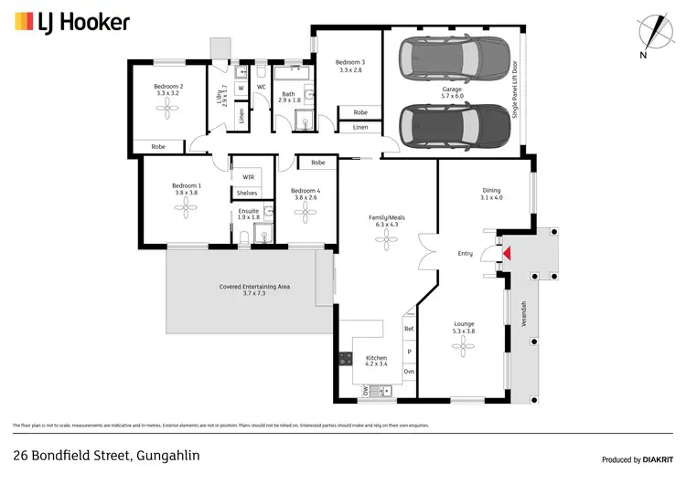Floorplan of Homely house listing, 26 Bondfield Street, Gungahlin ACT 2912