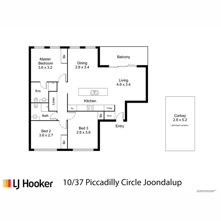 Floorplan of Homely apartment listing, 10/37 Piccadilly Circle, Joondalup WA 6027