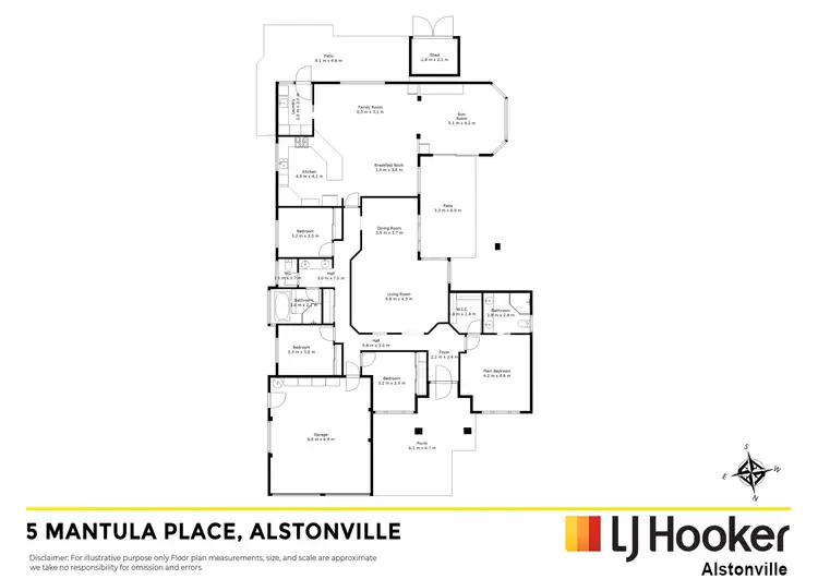 Floorplan of Homely house listing, 5 Mantula Place, Alstonville NSW 2477