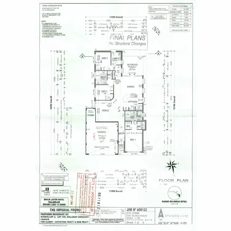Floorplan of Homely house listing, 37 Malabar Crescent, Craigie WA 6025