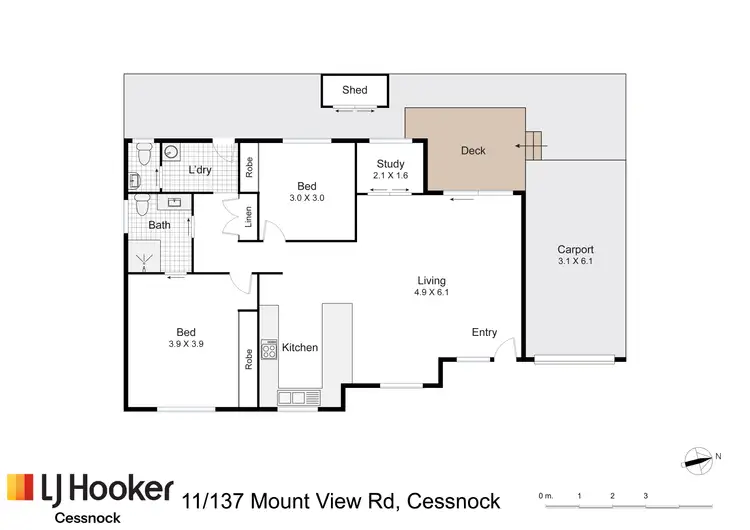 Floorplan of Homely retirement listing, 11/137 Mount View Road, Cessnock NSW 2325