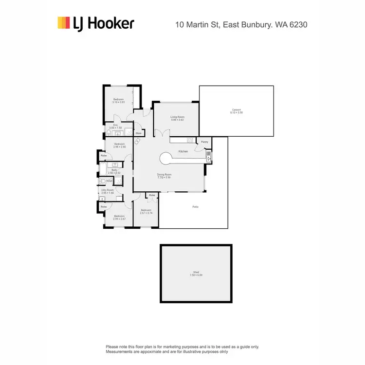Floorplan of Homely house listing, 10 Martin Street, East Bunbury WA 6230