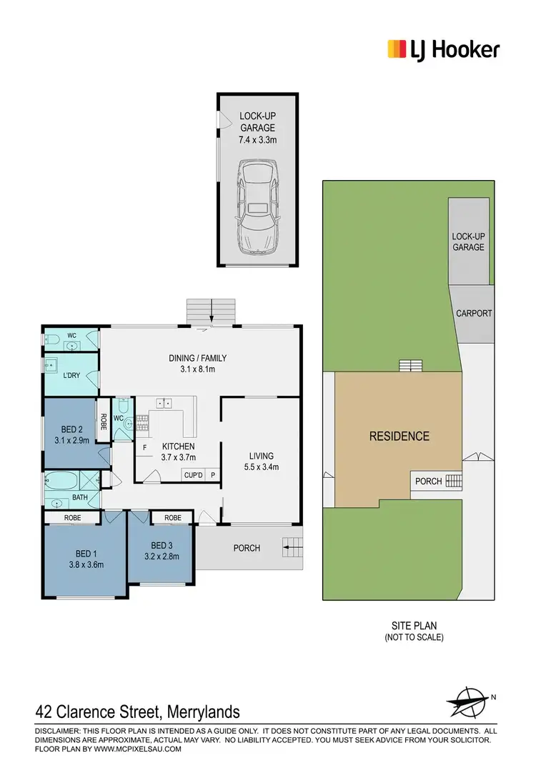 Floorplan of Homely house listing, 42 Clarence Street, Merrylands NSW 2160
