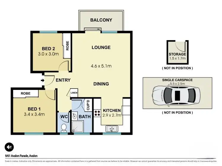 Floorplan of Homely unit listing, 9/61 Avalon Parade, Avalon Beach NSW 2107