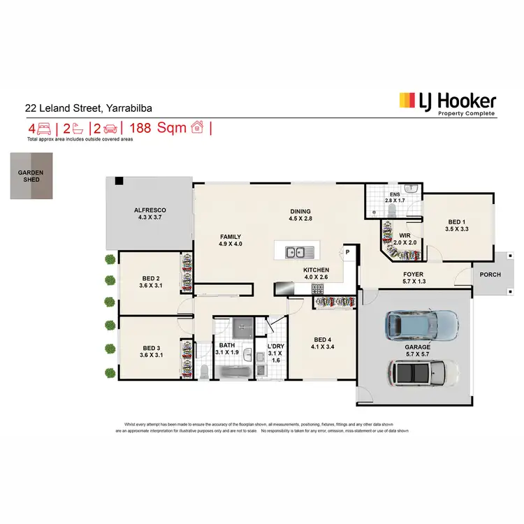 Floorplan of Homely house listing, 22 Leland Street, Yarrabilba QLD 4207