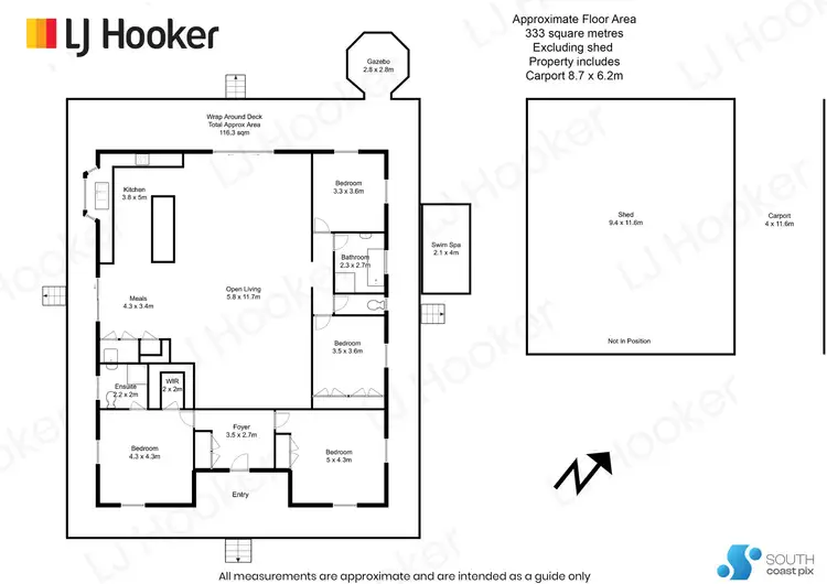 Floorplan of Homely house listing, 1 Bluemoor Road, North Batemans Bay NSW 2536