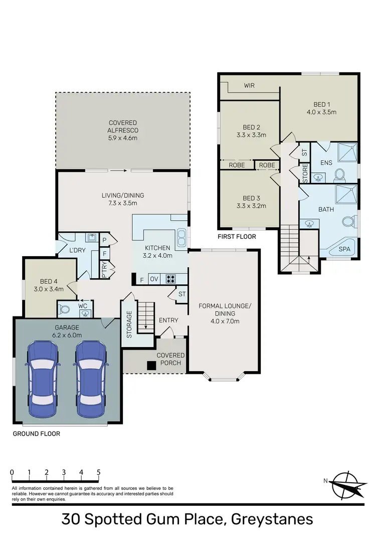 Floorplan of Homely house listing, 30 Spotted Gum Place, Greystanes NSW 2145