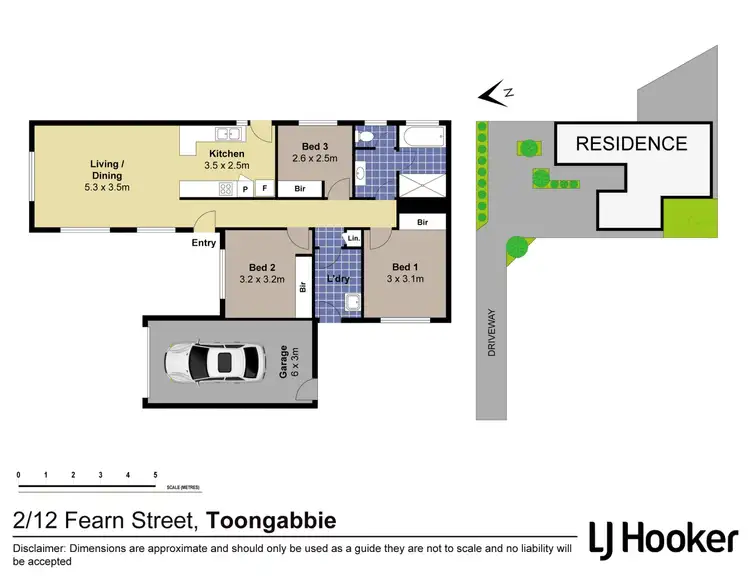 Floorplan of Homely semi-detached listing, 2/12 Fearn Street, Toongabbie NSW 2146