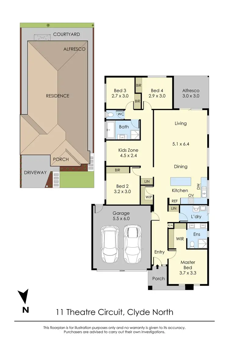 Floorplan of Homely house listing, 11 Theatre Circuit, Clyde North VIC 3978