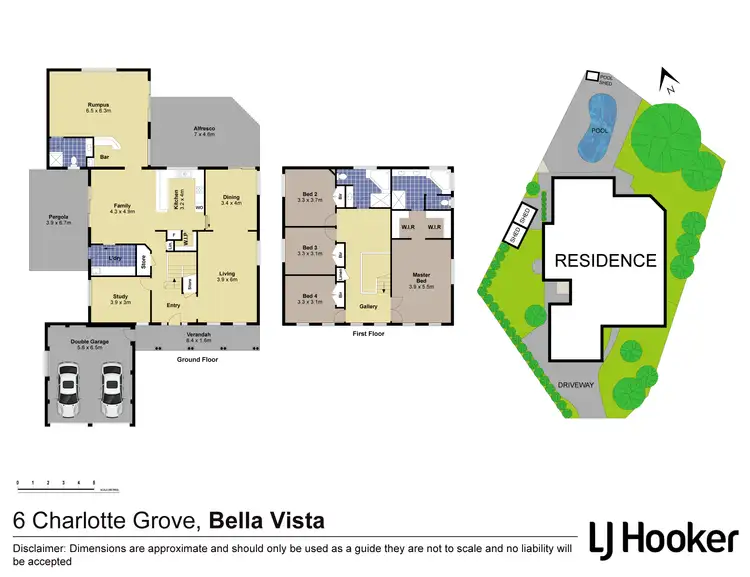 Floorplan of Homely house listing, 6 Charlotte Grove, Bella Vista NSW 2153