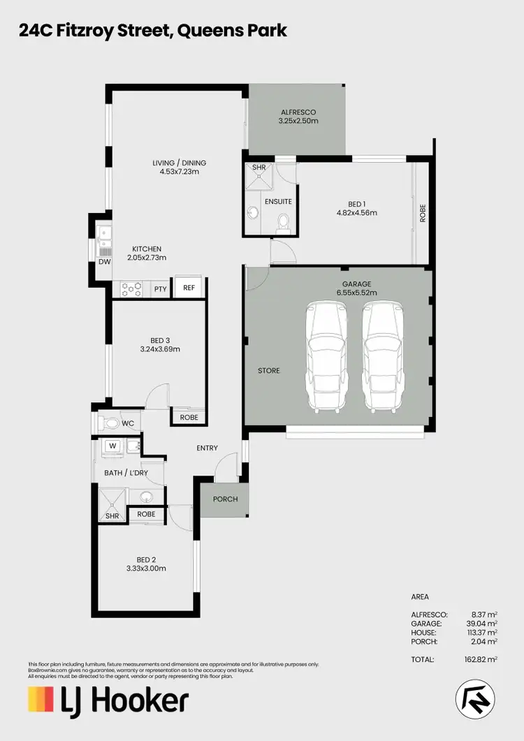 Floorplan of Homely house listing, 24C Fitzroy Street, Queens Park WA 6107