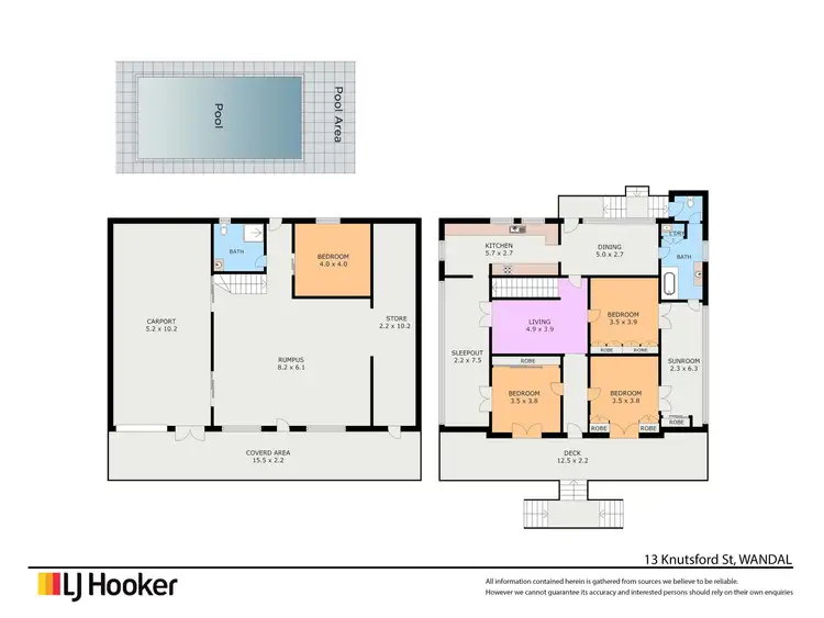 Floorplan of Homely house listing, 13 Knutsford Street, Wandal QLD 4700