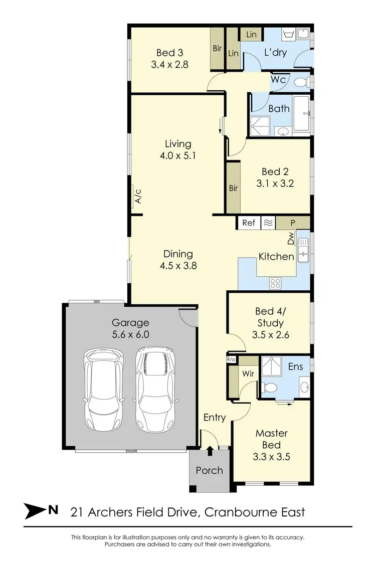 Floorplan of Homely house listing, 21 Archers Field Drive, Cranbourne East VIC 3977