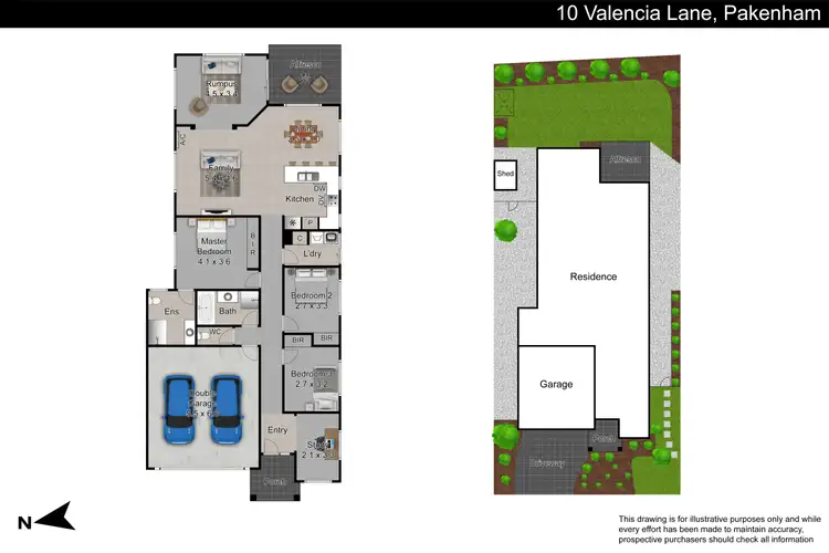 Floorplan of Homely house listing, 10 Valencia Lane, Pakenham VIC 3810