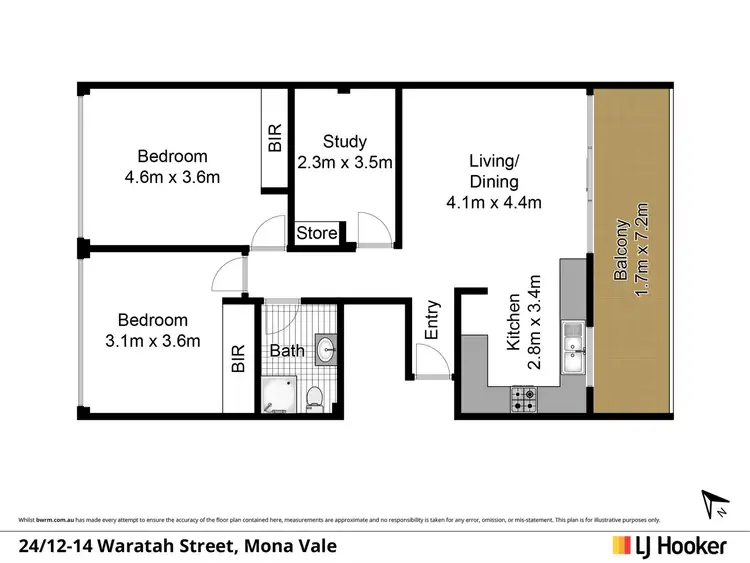 Floorplan of Homely unit listing, 24/12-14 Waratah Street, Mona Vale NSW 2103