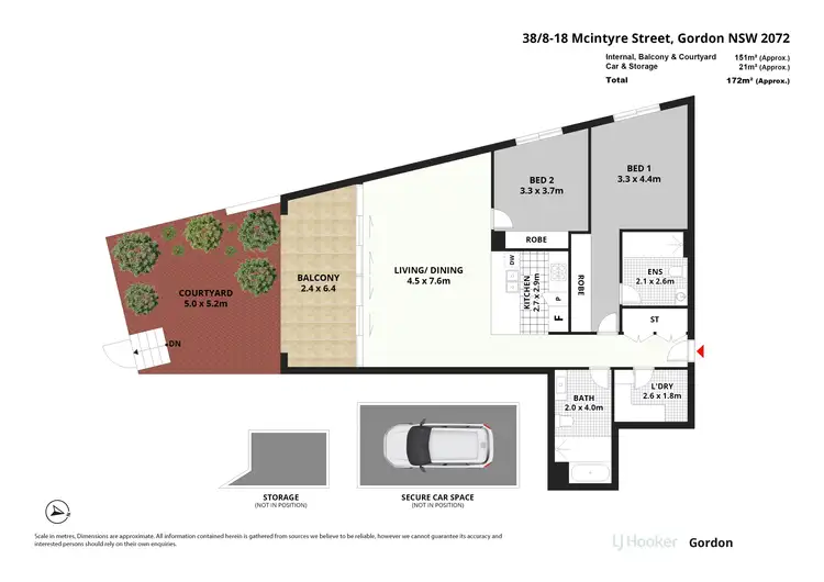 Floorplan of Homely apartment listing, 38/8-18 McIntyre Street, Gordon NSW 2072