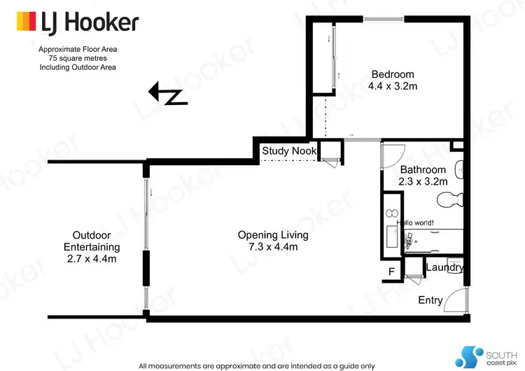 Floorplan of Homely unit listing, 103/202-208 Beach Road, Batehaven NSW 2536