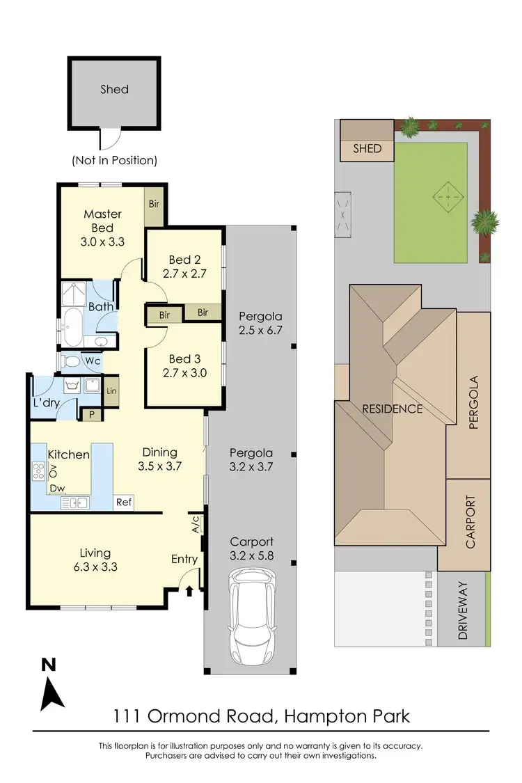 Floorplan of Homely house listing, 111 Ormond Road, Hampton Park VIC 3976