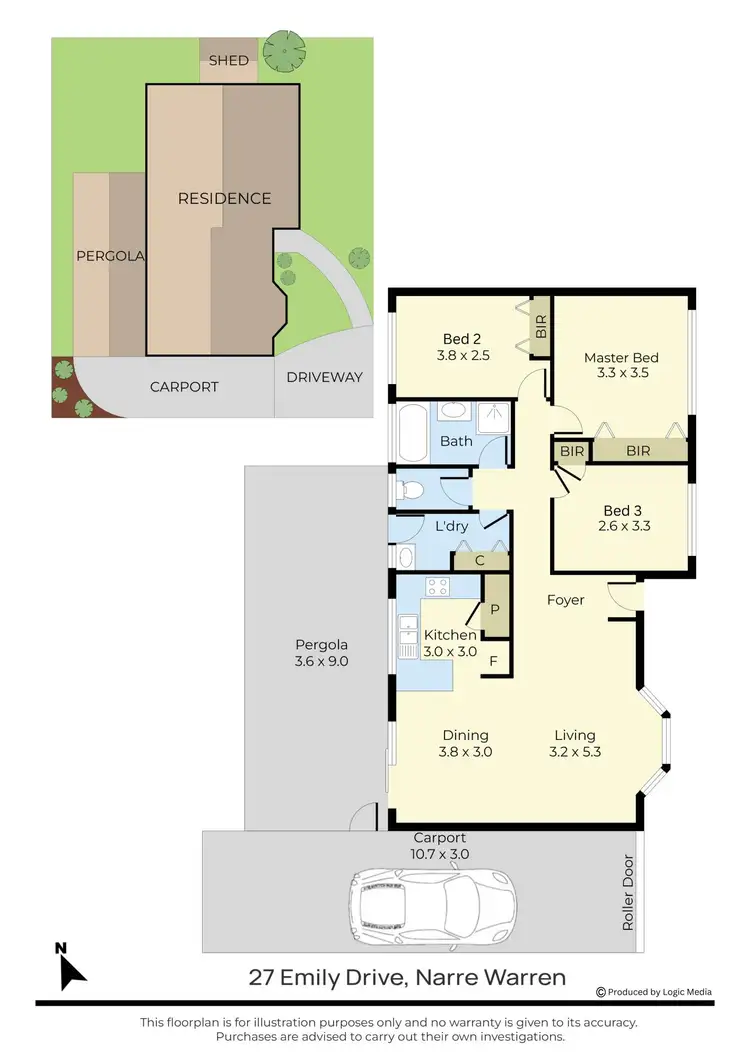 Floorplan of Homely house listing, 27 Emily Drive, Narre Warren VIC 3805